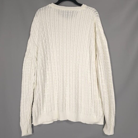 Consensus Sportwear Sweater XL UNITED KINGDOM🇬🇧MADE Men's Cable Knit Cotton - Picture 3 of 9
